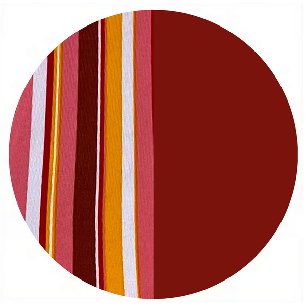 CANDY STRIPES / LEFT ON RED