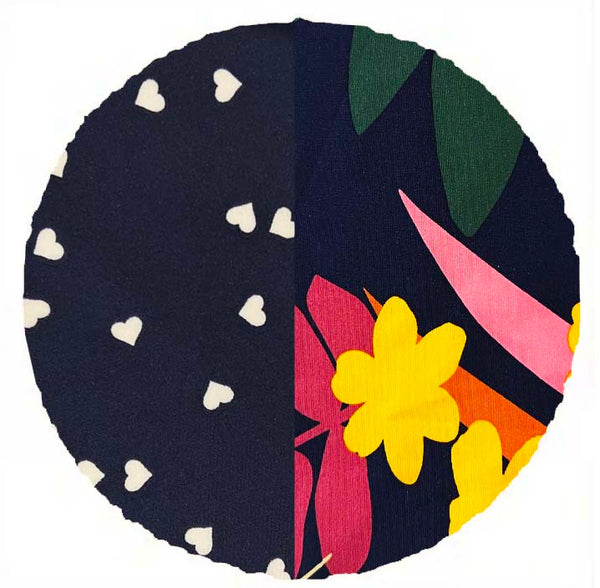 NAVY HEARTS AND FLORAL