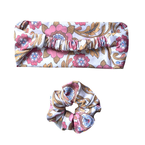 SCRUNCHIE + HEADBAND COMBO - EAST HAMPTONS