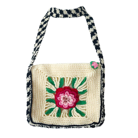 CROCHET MINI BAG - FLORAL LOVE