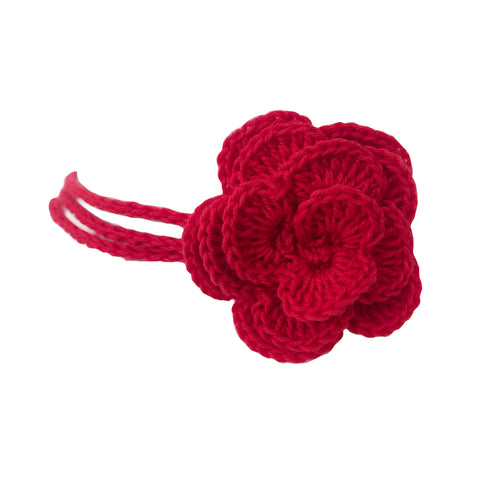 CROCHET FLOWER - RED