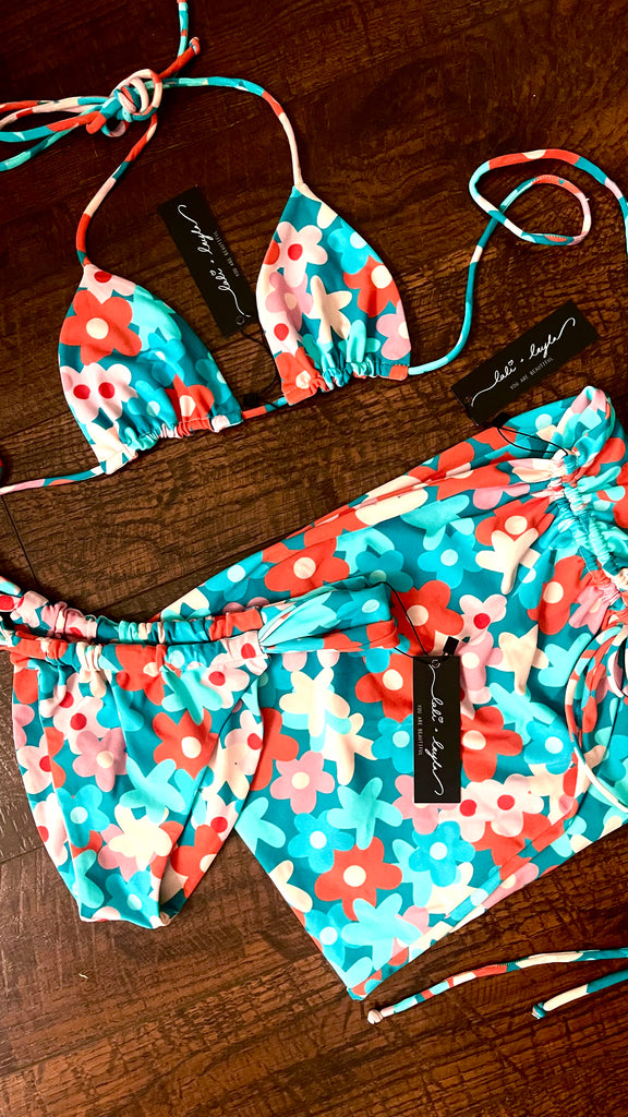 ANKU SWIM SKIRT - FLORAL FRENZY