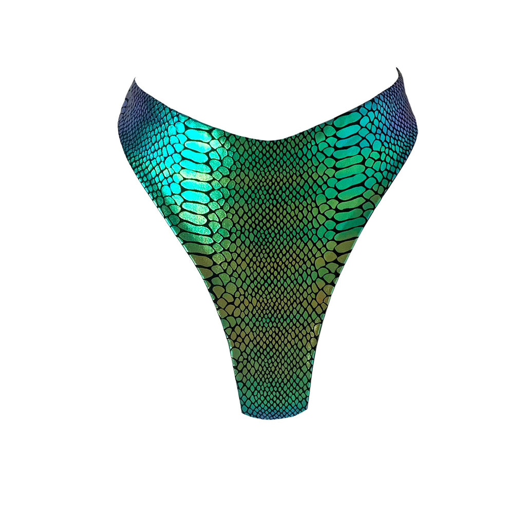 ARCHIVE SAMPLE  - SMALL - METALLIC SNAKE JAXSON BOTTOMS