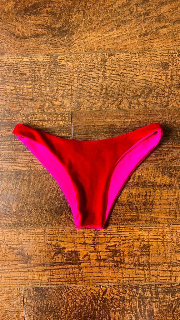 ARCHIVE SAMPLE  - SMALL - HOT PINK VELVET BOTTOM
