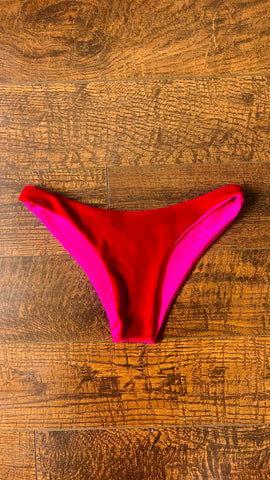 ARCHIVE SAMPLE  - SMALL - HOT PINK VELVET BOTTOM