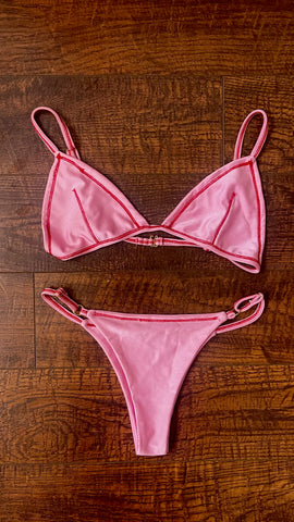 ARCHIVE SAMPLE SET - SIZE SMALL - PINK N RED SEAMED SET