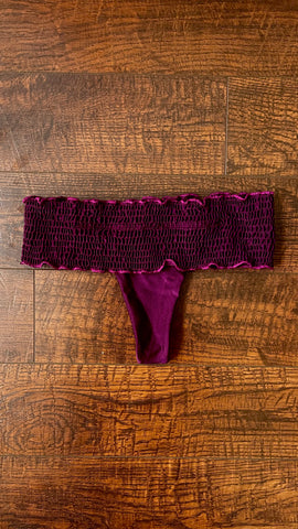 ARCHIVE SAMPLE  - SMALL - PURPLE SCRUNCH BOTTOM