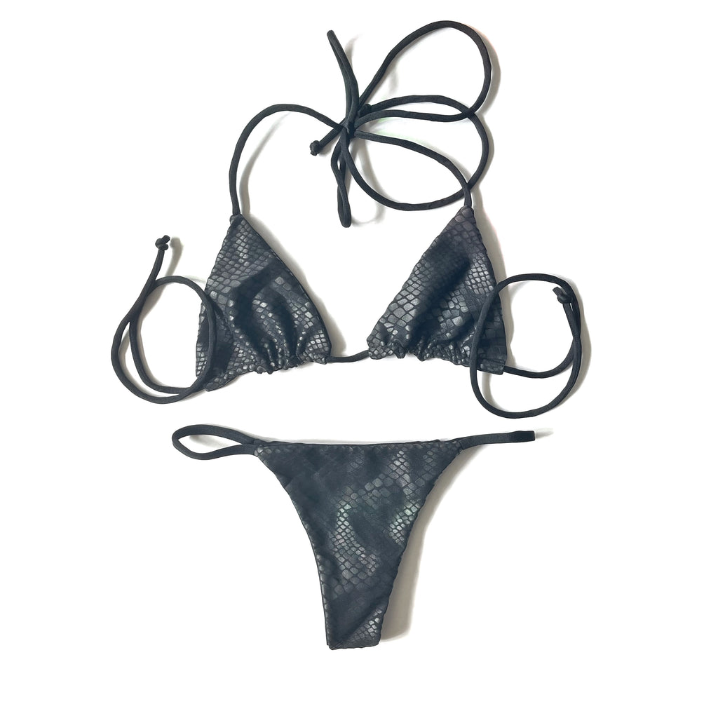 ARCHIVE SAMPLE  - BLACK SLITHER SKIMPY