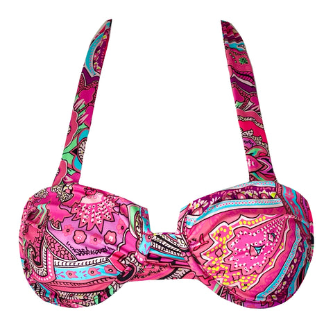 GEORGINA TOP - WATERMELON PAISLEY