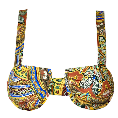 GEORGINA TOP - LEMON PAISLEY