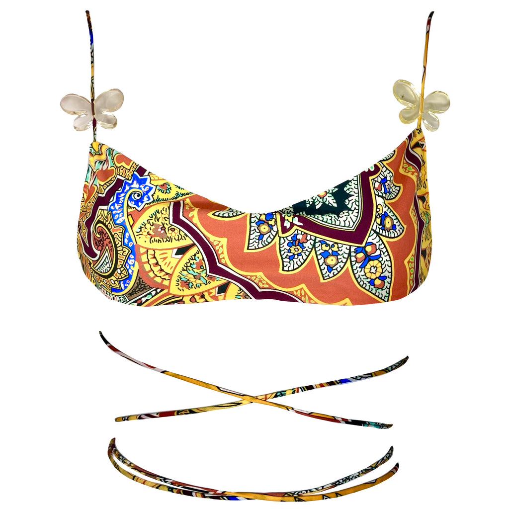 BLAIR TOP - LEMON PAISLEY