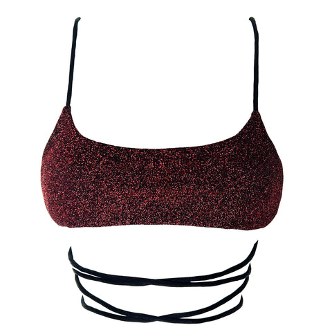 JOLIE TOP - RISQUE RED SPARKLE
