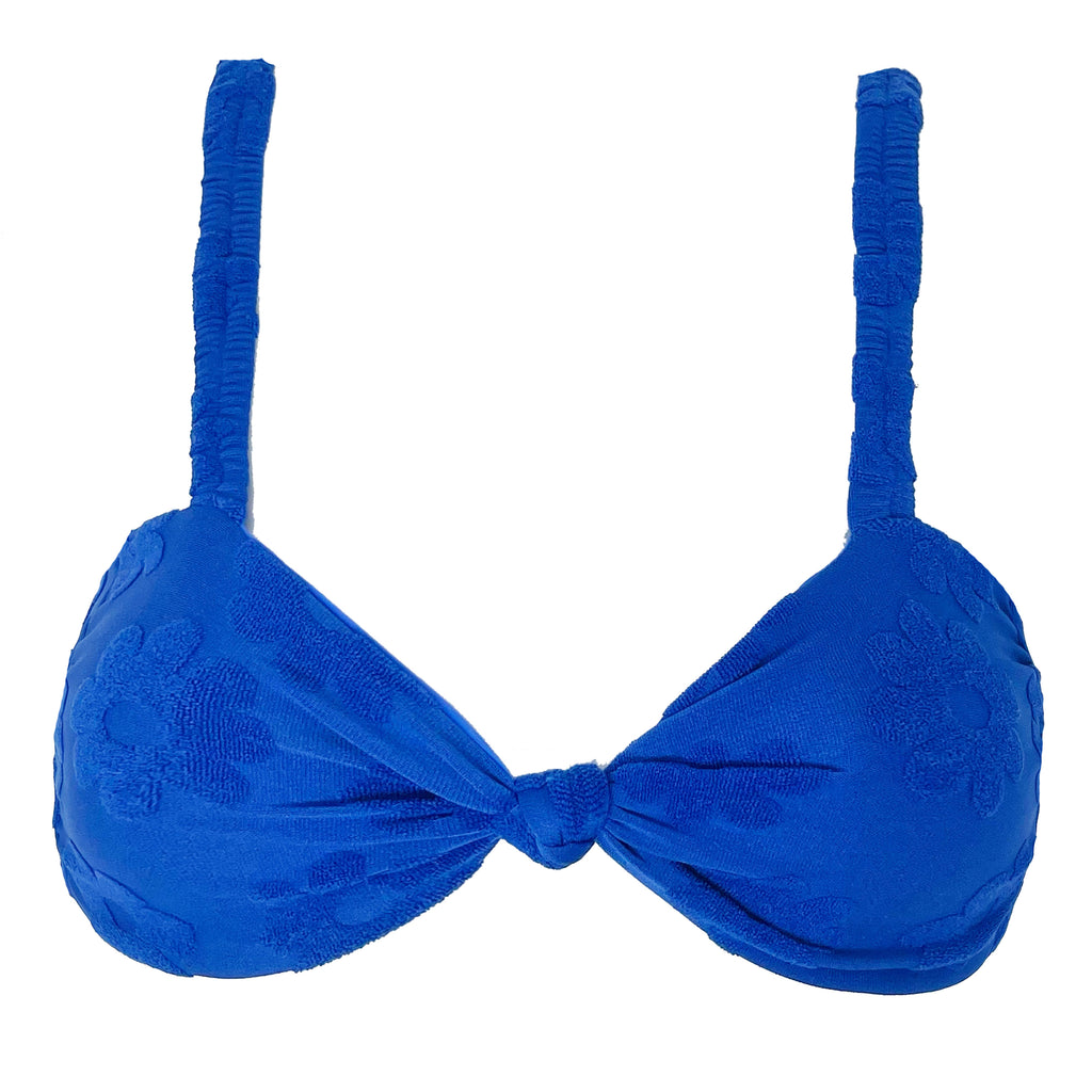 LUCILLE TOP - JACQUARD TERRY - BABE BLUE