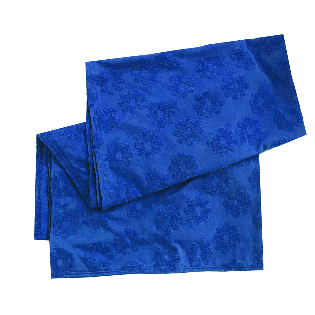 SARONG TOWEL BLANKET - JACQUARD TERRY - BABE BLUE