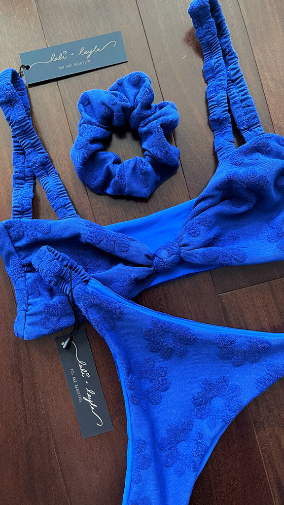 LUCILLE TOP - JACQUARD TERRY - BABE BLUE