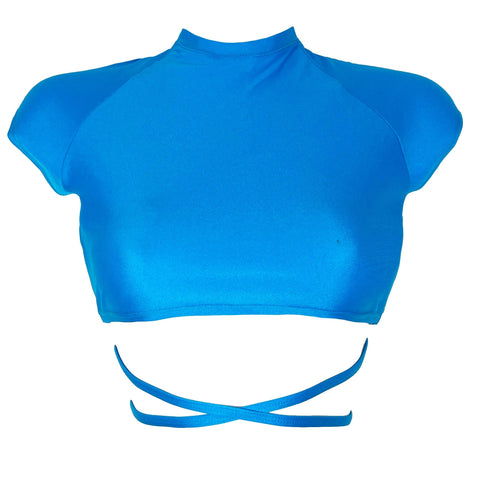 HELENA CROP TOP - BAYOU BLUE