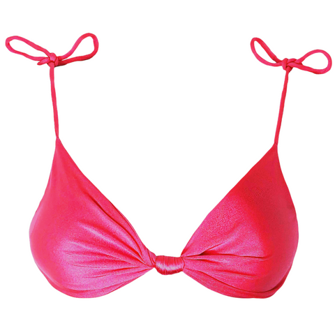 LOURDE TOP - SHOCKING CORAL