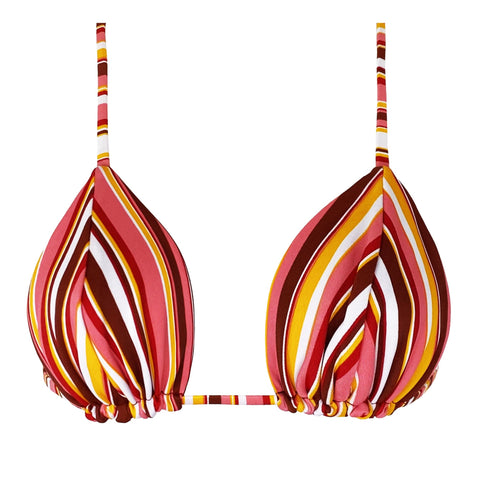 JULIETTE TOP - CANDY STRIPES / LEFT ON RED
