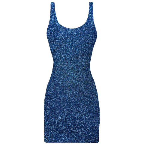NOELLE DRESS - BOUJEE BLUE SPARKLE