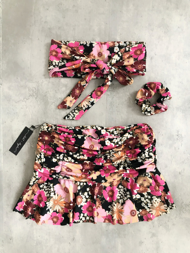 GIDGET SWIM SKIRT - FLORAL FEVER