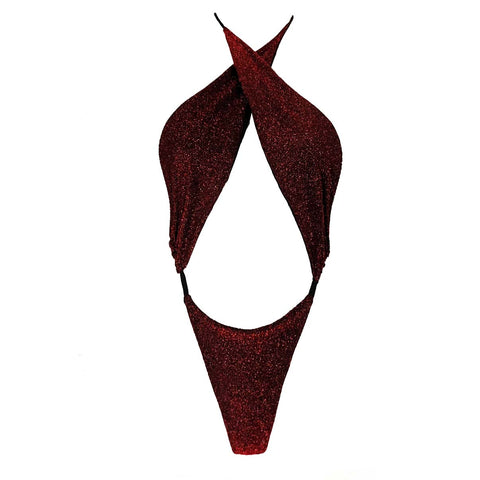 AMARI ONE PIECE - RISQUE RED SPARKLE